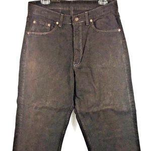 Vintage '80s Levis 554  Brown Hi-Rise Relaxed Fit Jean